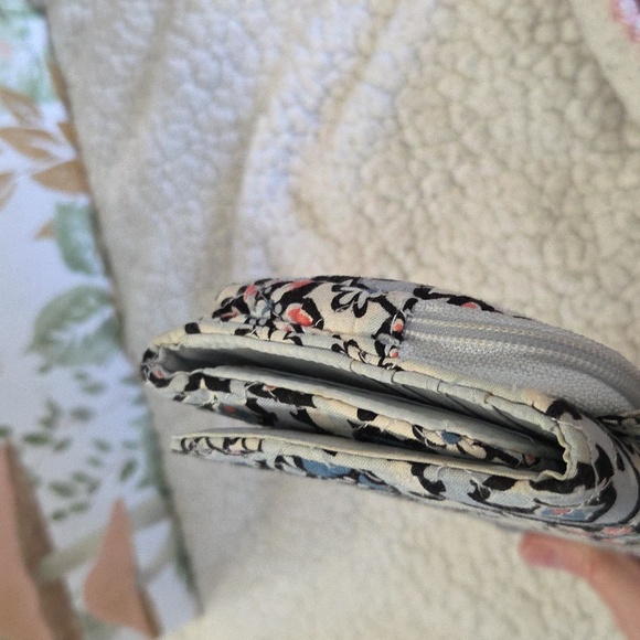 Vera Bradley Floral Wristlet - Blue, Pink, Black, removable strap - Picture 12 of 12